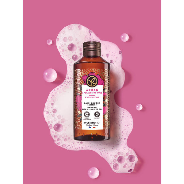 Αφρόλουτρο αργκάν και ροδοπέταλα, 400 ml